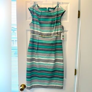 Calvin Klein Multi-Colored Sheath Dress